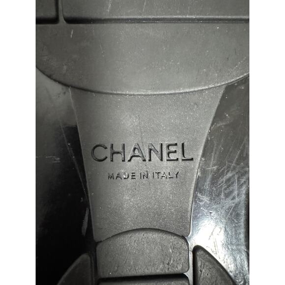 Chanel Shoes Womens Black Camellia Sock Slip On Made in Italy Sneakers CC Logo - Picture 11 of 16